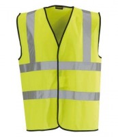 Hi-Vis Waistcoat Vest Yellow Large 4.24